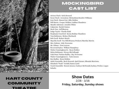 Cast Announcement for To Kill A Mockingbird